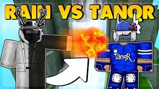 RAINWAY VS TANQR ROBLOX SUPER POWER TRAINING SIMULATOR [upl. by Annaiek]