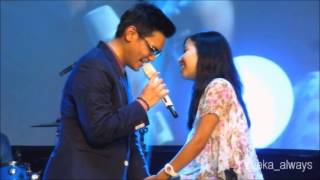 Bukan Cinta Biasa  Afgan with lucky girl Billa [upl. by Elleuqram]