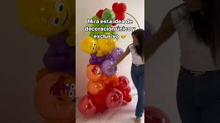 Decoración con GLOBOS INTENSAMENTE  DIY [upl. by Ecneret487]