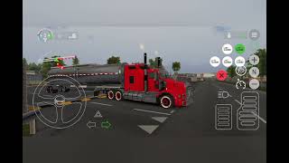 Universal truck simulator  Rosemhiem to ebersberg ▪︎Transporting gasoline▪︎  single trailor [upl. by Oeniri]