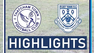 Thatcham Town FC vs Fleet Town FC  Highlights [upl. by Savadove]