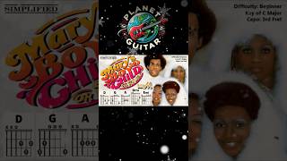 MARYS BOY CHILD  OH MY LORD CAPO 3 by Boney M Beginner Guitar Chord amp Strum PlayAlong shorts [upl. by Nalepka524]