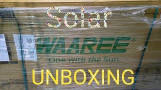 Waree Solar Unboxing 400 wat Full Black [upl. by Jannery552]