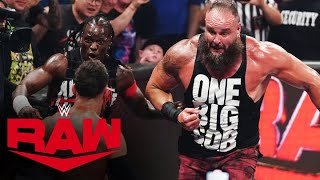 Braun Strowman amp Awesome Truth vs Judgment Day Raw highlights July 8 2024 [upl. by Haleelahk]