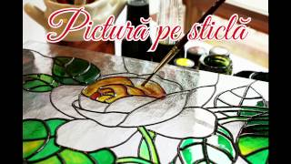 Pictura pe sticla [upl. by Ahsenre]