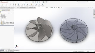 Centrifugal Blade impeller design in Solidworks [upl. by Heaps617]