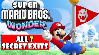 All 7 Secret Exits In Super Mario Bros Wonder [upl. by Aicil23]