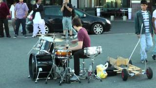 Amazing Street Drummer THE BEST Baard Kolstad [upl. by Ardeen25]