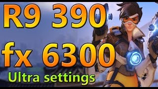 Overwatch Benchmark R9 390  Fx 6300 [upl. by Raynell491]