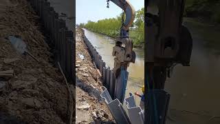 Highstrength PVC embankment fixing pilewaterstop pile [upl. by Atener628]