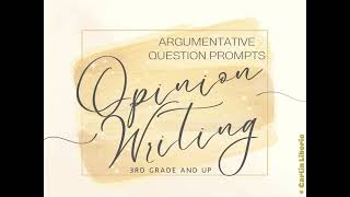 Teaching Argumentative Writing 3rd grade amp up  Extended Constructed Response [upl. by Ejrog]