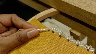 DECORATING CLOTHES  Embroidery Edge Stitches by DIY Stitching [upl. by Ssitruc]