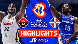 Angola 🇦🇴 vs Dominican Republic 🇩🇴  J9 Highlights  FIBA Basketball World Cup 2023 [upl. by Mcallister]