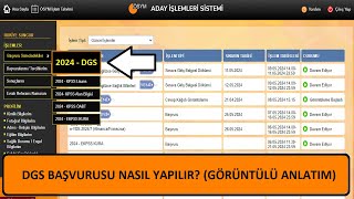 2024 DGS BAŞVURUSU NASIL YAPILIR GÖRÜNTÜLÜ ANLATIM DİKEY GEÇİŞ SINAVI NEDİR [upl. by Enibas]