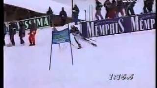 Alberto Tomba wins giantslalom Adelboden 1995 [upl. by Atalayah]