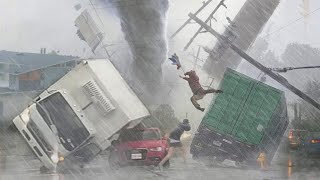 Scariest Storm Moments Ever Caught On Camera [upl. by Ahsennek]