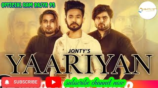 YAARIYAN Official Video Billa Sonipat Ala  Deepty  Haryanvi Songs 2024  Dharam Veer Ki Jodi [upl. by Ssenav]