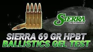 Lighter match bullets as good as heavy OTM Sierra 69gr HPBT gel test [upl. by Singband394]