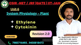 Ethylene  Cytokinin  Plant Hormones  Quick Revision  Lecture3  Plant Physiology  Unit6 [upl. by Koeppel770]