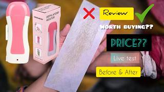 Professional Depilatory Wax Heater  Roll On Wax Heater and Kit  Review  DOES It Works [upl. by Gennie]