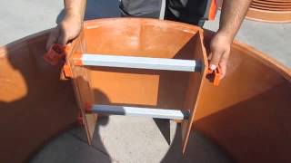 Pipelife Bulgaria BGP Installation of ladder rib in manhole [upl. by Graniah656]