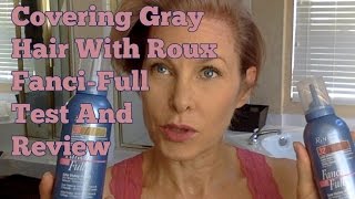 Covering Gray Hair Temporary With Roux FanciFull  Test And Review [upl. by Ayotnahs623]