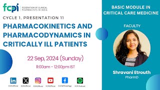 Pharmacokinetics and Pharmacodynamics in Critically Ill Patients [upl. by Yna279]