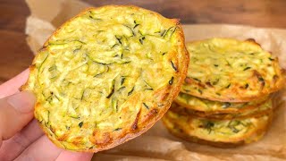 Galettes de Courgettes  2 Ingrédients  SANS FARINE NI OEUFS NI FROMAGE [upl. by Mela]