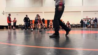 Adalie GarzaAndrews 111224 chesaning middle school dual win by pin Win 88 [upl. by Esac]