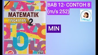 【MAT T2】 T2175 MIN  MATEMATIK T2  Bab 12  Contoh 8 ms 252 [upl. by Ballou]