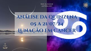 Analise da Quinzena 05 a 210724  Lunação em Cancer 2024 [upl. by Leirbag]