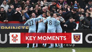 Kidderminster Harriers v West Ham  Key Moments  Fourth Round  Emirates FA Cup 202122 [upl. by Bohrer]