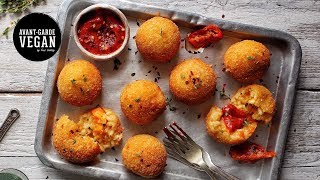 ARANCINI WITH MOZZARELLA Risotto balls  avantgardevegan by Gaz Oakley [upl. by Nyladgam]