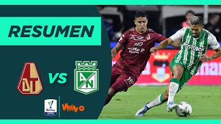 Tolima vs Nacional Resumen y goles  Liga BetPlay 20221  Final Vuelta [upl. by Schuster]