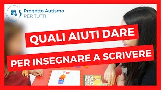 Disabilità intellettiva autismo e scrittura quali aiuti fornire per insegnare a leggere e scrivere [upl. by Nnyltiak]