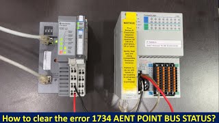 1734AENTR Point Bus Status Flashing RED  How to clear the error 1734 AENT POINT BUS STATUS [upl. by Ennairod453]