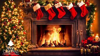 The Best Old Christmas Songs with Fireplace 🎅🏼 2 Hours Best Classic Christmas Hits Original [upl. by Aihtak]