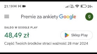 Jak zarobić z quotPremie za ankiety Googlequot [upl. by Christiana]