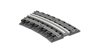 LEGO® Ballasted R40 Curve Track 12V with Instructions [upl. by Eyram]