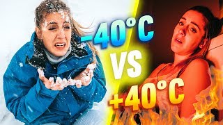 SURVIVRE À 40°C VS SURVIVRE À 40°C  24H CHALLENGE  DENYZEE [upl. by Assyle]