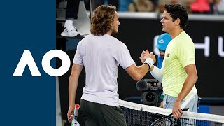 Stefanos Tsitsipas vs Milos Raonic  Extended Highlights R3  Australian Open 2020 [upl. by Sosanna]