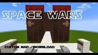 Minecraft 【Space Wars】 Custom map all versions  Download [upl. by Ardnosak]