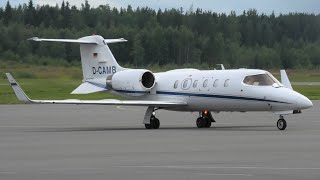 Jetcall Bombardier Learjet 31A DCAMB at TamperePirkkala [upl. by Ellary]