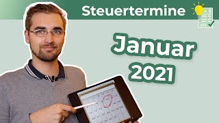 Steuertermine Januar 2021 [upl. by Meelas78]