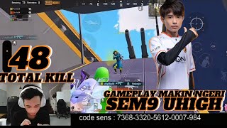 SEM9 UHIGH amp PARTYAN GAMEPLAY CLASSIC RANKED BANTAIBANTAI ERANGEL TOTAL KILL 48 [upl. by Haida746]