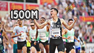 Jakob Ingebrigtsen sets new European Record in Oslo Diamond League 1500m  2023 Track amp Field [upl. by Airdnal527]