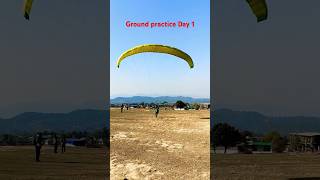 Paragliding ground practice Day 1 More Information 👉 8894886326👈 travel reels birbilling reel [upl. by Housen]