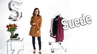 How to Wear a Suede Trench Coat and Mini Skirt [upl. by Bearnard]