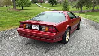 1988 IROC Z in Rare Medium Orange Metallic  Walk Around [upl. by Aicirtak]