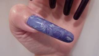 New MarbleSwirl Nail Art Foil Tutorial HowTo StepByStep On How To Create The Look Video [upl. by Havstad]